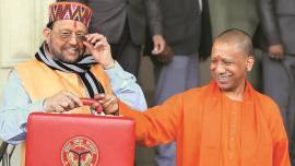 UP Budget, Yogi Adityanath, UP Finance Minister, Suresh Khanna, BJP government, lucknow news, UP news, indian express news