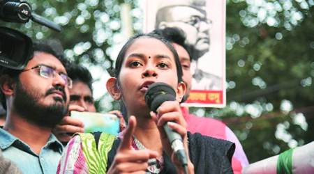 aishe ghosh, aishe ghosh denied entry in calcutta university, aishe ghosh jnu, aishe ghosh jnu attack, aishe ghosh at calcutta university, kolkata city news