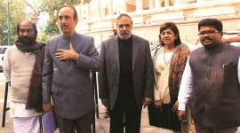 parliament budget session, rajya sabha motion of thanks to president address, opposition in parliament, amendments rajya sabha, Ghulam Nabi Azad congress, parliament news, latest news, indian express