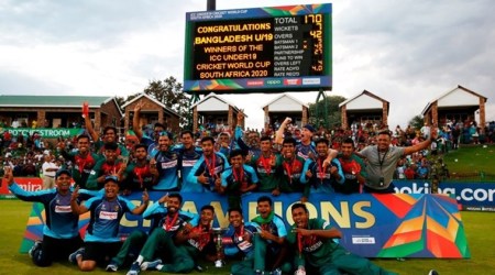 bangladesh u19 world cup, u19 world cup winners, india vs bangladesh, india vs bangladesh u19 final, ind vs ban, ravi bishnoi, dhruv jurel, u19 world cup photos, cricket news