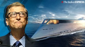 Bill Gates, Bill Gates superyacht, Bill Gates hydrogen-powered yacht, Microsoft, Trending, Indian Express news