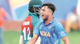 ravi bishnoi, U-19 World Cup, U-19 World Cup final, India vs Bangladesh, Ind vs Ban, India vs Bangladesh U-19 World Cup final, U-19 World Cup final India vs Bangladesh, Cricket news, sports news, Indian Express