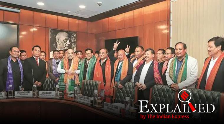 bodo peace accord, bodo accord, bodo language, assam pact, bodo outfits, Bodoland, centre signs pact with assam, assam news, indian express