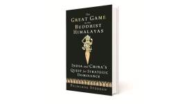 book coverr Book on Himalayas, Phunchok Stobdan, book on Buddhist legacy, The Great Game in the Buddhist Himalayas- India and China’s Quest for Strategic Dominance, indian express news