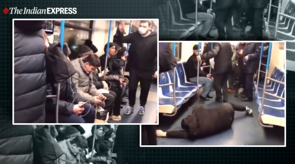 Coronavirus, Man faces 5 years jail after coronavirus prank on metro, Coronavirus metro prank viral video, indian express, indian express news