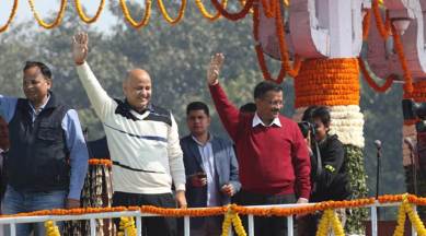 arvind kejriwal oath taking ceremony, delhi chief minister arvind kejriwal, delhi elections swearing in, ramlila maidan kejriwal, aam aadmi party delhi govt, manish sisodia, aap cabinet, delhi govt cabinet