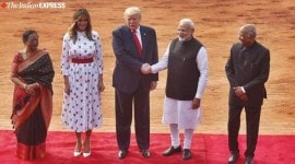 donald trump, donald trump rashtrapati bhavan, donald trump india visit, rashtrapati bhavan, us president donald trump, us president donald trump india visit, us president donald trump rashtrapati bhavan, rashtrapati bhavan Donald trump, donald trump welcome at rashtrapati bhavan, donald trump rashtrapati bhavan photos, donald trump rashtrapati bhavan images, donald trump rashtrapati bhavan pics