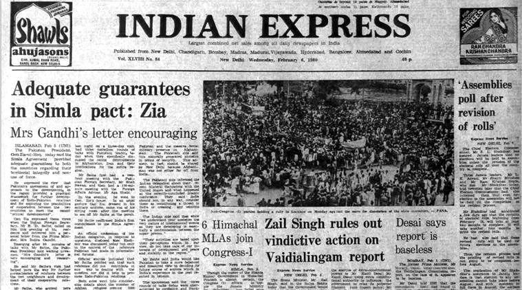 Simla Agreement, India Pakistan Simla Agreement, Simla Agreement India Pakistan, Zia-ul-Haq, Pakistan president Zia-ul-Haq, Forty years ago, Indian Express