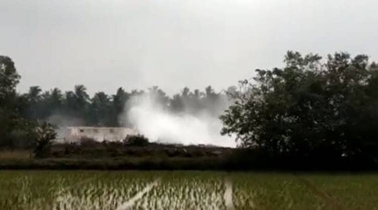 hyderabad gas leak, Katrenikona mandal gas leak, andhra pradesh village, ongc, indian express