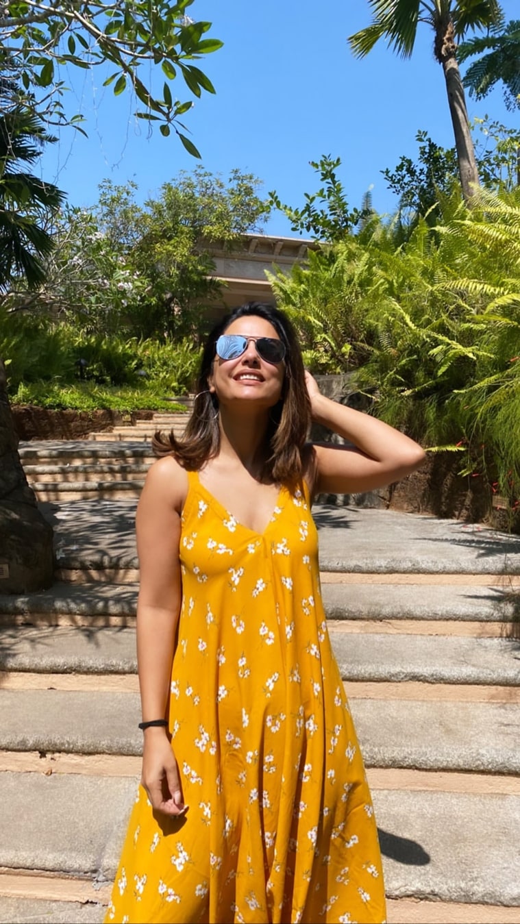 hina khan goa vacation