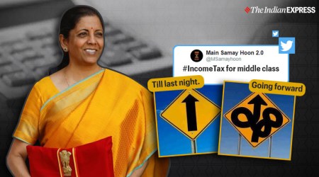 Budget 2020, Nirmala Sitharaman, Union budget 2020, New tax regime, Tax with deduction, Optional tax regime, Memes on Income tax regime, Trending, Indian Express news