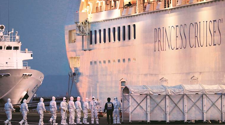 Coronavirus, Indians scare on coronavirus, Coronavirus Japan, coronavirus on luxury cruise, indian with coronavirus on cruise, china coronavirus dath toll, mamata banerjee, indian express 