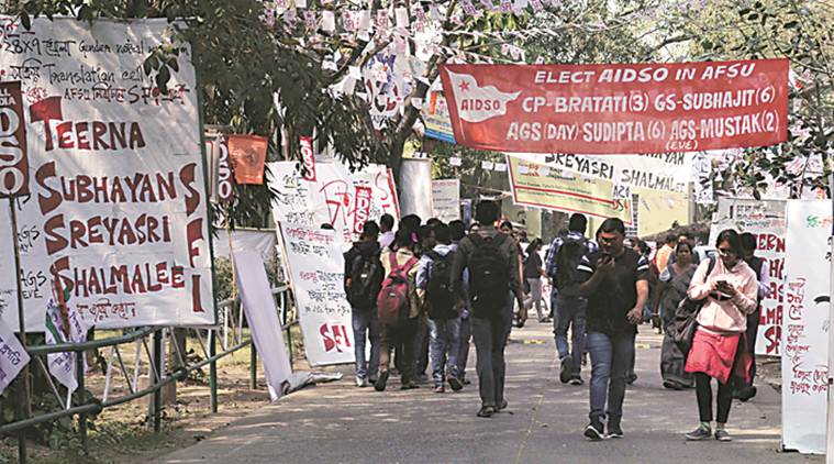 Jadavpur University, Jadavpur University elections, Jadavpur University student elections, abvp Jadavpur University elections, ju elections, cpi, tmcp, sfi
