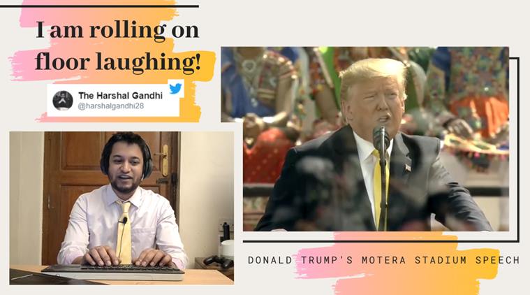 Donald trump, trump hindi mispronunciation, trump motera speech, trump funny pronunciation, jose trump speech, jose covaco, funny videos, indian express