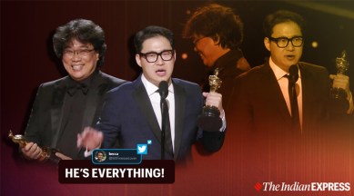 A photo of director Bong Ho gazing at his Oscar went viral on social media | Trending News,The Express