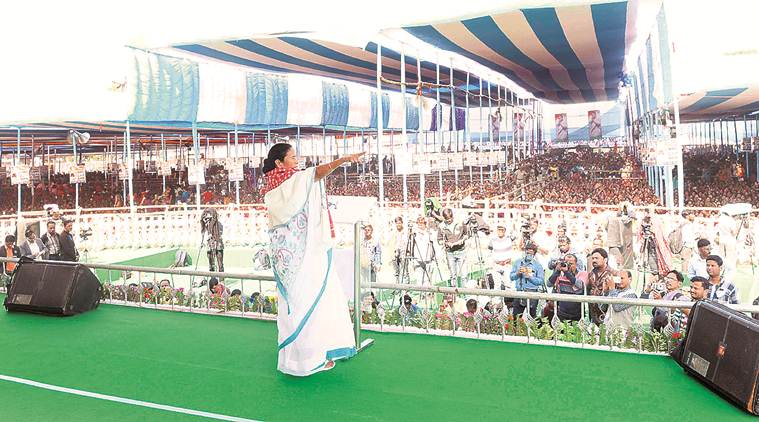 mamata banerjee on nrc, mamata banerjee on caa, mamata banerjee, caa protests, firing at caa protests, delhi assembly elections, indian express news