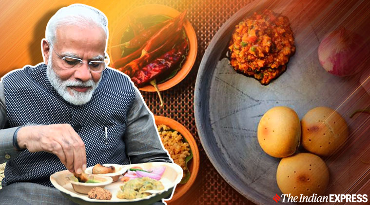 Prime Minister Narendra Modi, litti chokha recipe, Hunar Haat, Delhi Rajpath, litti chokha, litti chokha recipe bihar, indian express