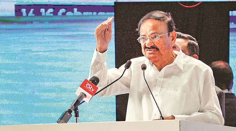 Venkaiah Naidu, Vice-President M Venkaiah Naidu, india unity in diversity, Venkaiah Naidu on co-existence of religions, Venkaiah Naidu Rotary India meeting, indian express