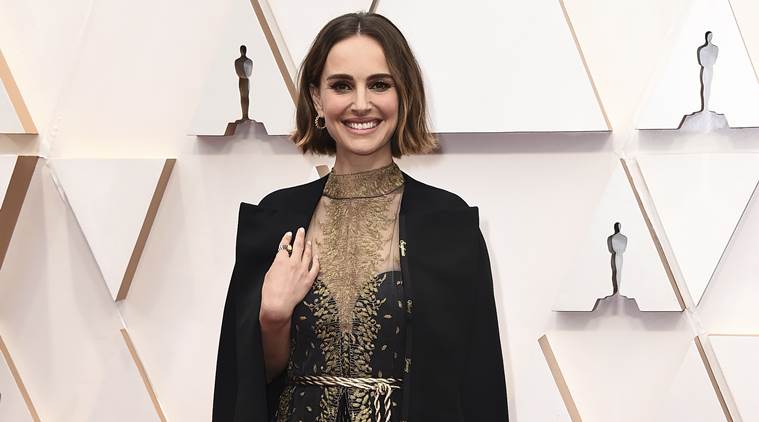 Oscars 2020 Natalie Portmans Dior Cape Features Names Of Snubbed