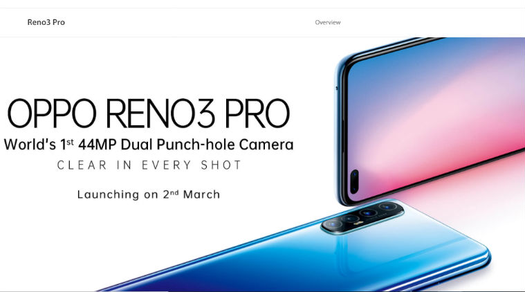 Oppo Reno3 Pro, Oppo Reno3 Pro India launch, Oppo Reno3 Pro price in India, Oppo Reno3 Pro prebooking, Oppo Reno3 Pro pre order, Oppo Reno3 Pro specifications, Oppo Reno3 Pro features