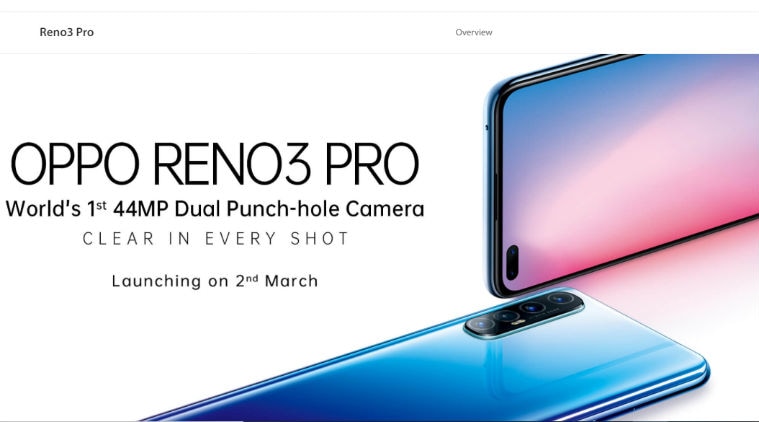 Oppo Reno3 Pro pre-booking in India starts ahead of March 2 launch