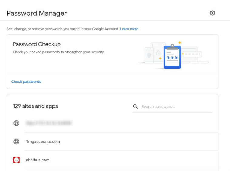 google passwords manager
