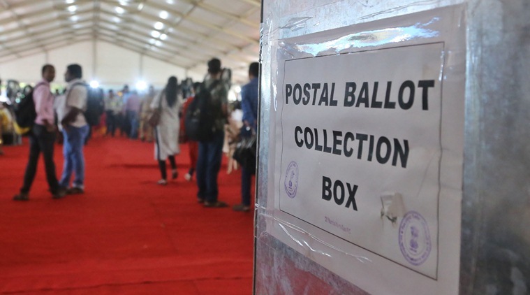 Bihar polls, bIhar elections, Bihar postal ballot, BIHAR VOTERS, Bihar votes, election commission, indian express