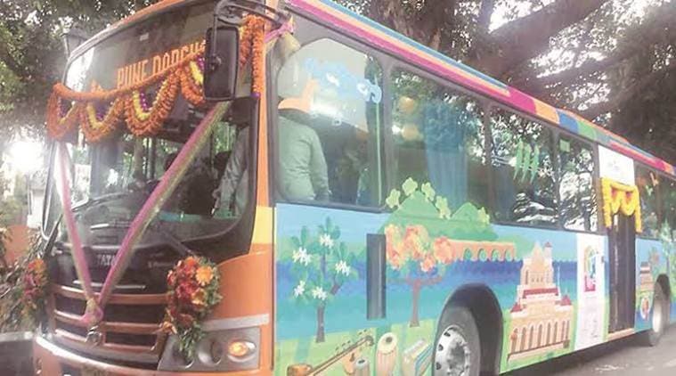 Pune Darshan bus survice, poor passenger count on pune darshan, Pune Mahanagar Parivahan Mahamandal Limited, pune news, indian express news