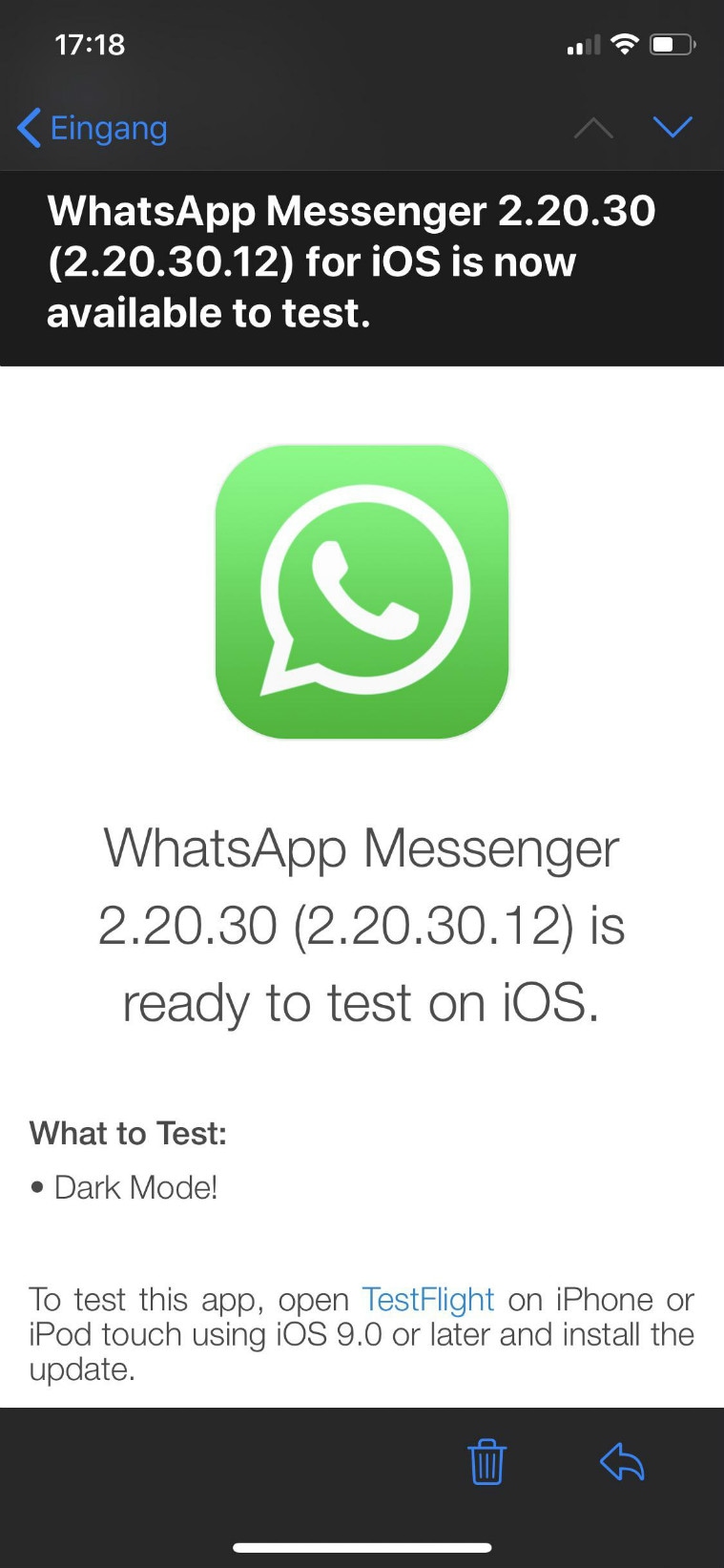 whatsapp dark mode, whatsapp dark theme for ios, whatsapp dark mode iphone, dark mode whatsapp ios, whatsapp ios beta dark mode