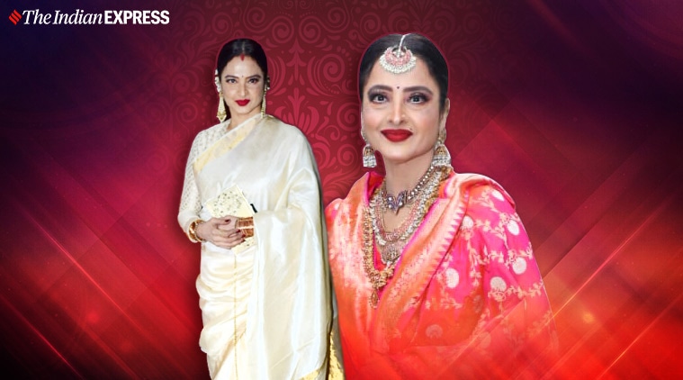 Rekha Bollywood Hindi Xxx Video - Rekha in a sari is sheer elegance; check it out here | Lifestyle News,The  Indian Express