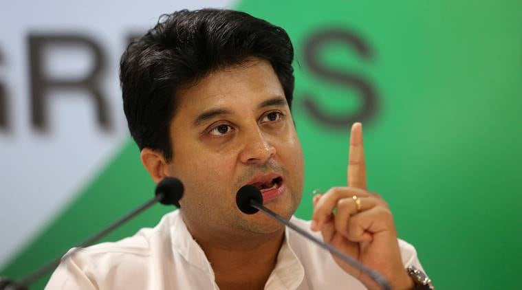 Jyotiraditya Scindia, Jyotiraditya Scindia threatens Congress, Congress party MP, Madhya Pradesh Chief Minister Kamal Nath, Digvijaya Singh, India news, Indian express news 