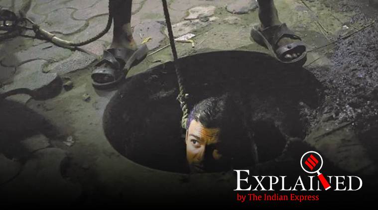 sewer deaths, sewer cleaners death, manual scavenging, septic tank cleaning, indian express explained