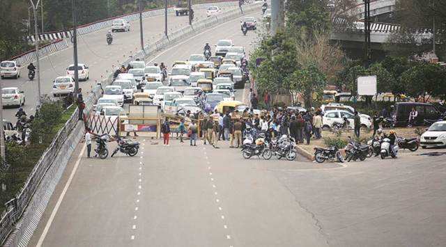 The plea of Gaeg has said that various other arterial roads of Delhi have been facing traffic congestion due the protest at Shaheen Bagh. (File photo)