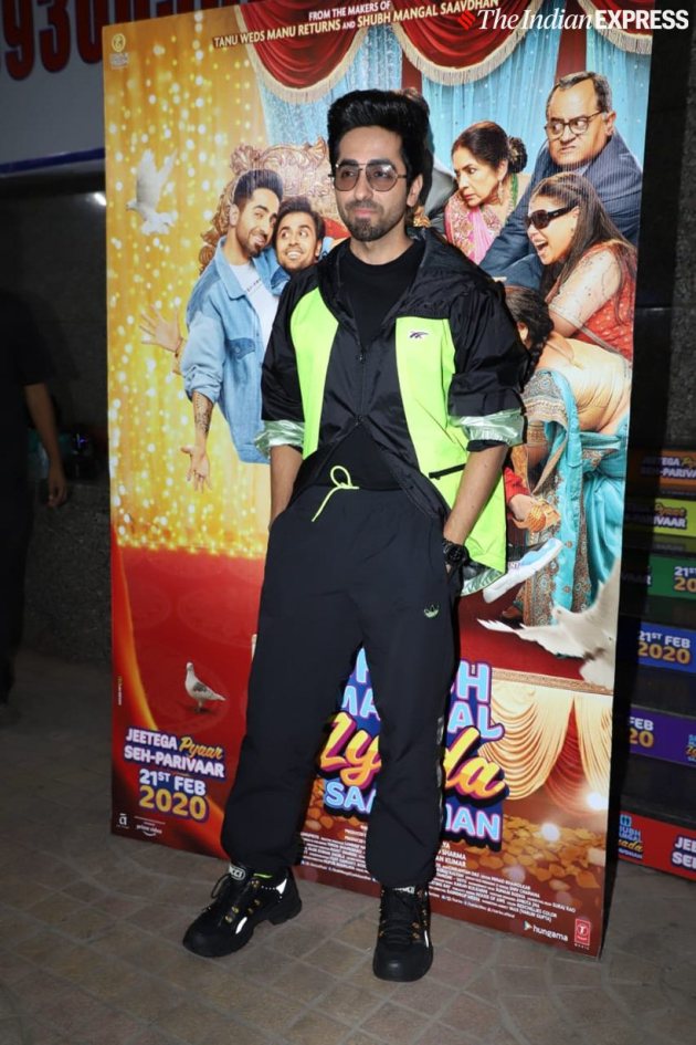 Shubh Mangal Zyada Saavdhan screening, Shubh Mangal Zyada Saavdhan, shubh mangal screening, ayushmann khurrana, jitendra kumar, neena gupta, gajraj rao, hina khan, hina khan Shubh Mangal Zyada Saavdhan, Shubh Mangal Zyada Saavdhan cast, Shubh Mangal Zyada Saavdhan release