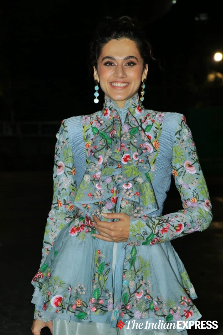 Taapsee Pannu thappad promotions, Taapsee Pannu latest photos, Taapsee Pannu thappad movie release, Taapsee Pannu actor thappad, Taapsee Pannu thappad review, indian express