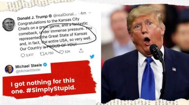 Donald Trump's Super Bowl tweet mistakenly congratulates Kansas