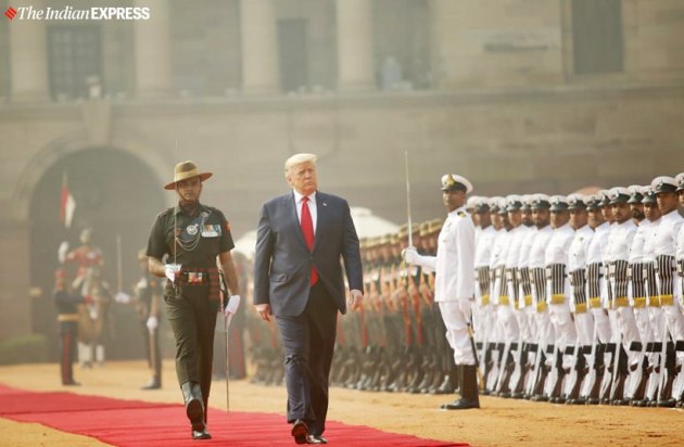 donald trump, donald trump rashtrapati bhavan, donald trump india visit, rashtrapati bhavan, us president donald trump, us president donald trump india visit, us president donald trump rashtrapati bhavan, rashtrapati bhavan Donald trump, donald trump welcome at rashtrapati bhavan, donald trump rashtrapati bhavan photos, donald trump rashtrapati bhavan images, donald trump rashtrapati bhavan pics