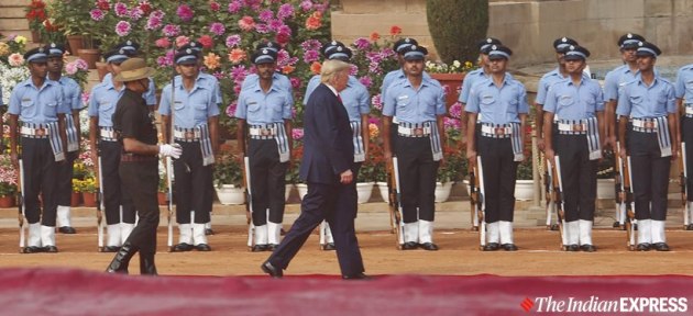 donald trump, donald trump rashtrapati bhavan, donald trump india visit, rashtrapati bhavan, us president donald trump, us president donald trump india visit, us president donald trump rashtrapati bhavan, rashtrapati bhavan Donald trump, donald trump welcome at rashtrapati bhavan, donald trump rashtrapati bhavan photos, donald trump rashtrapati bhavan images, donald trump rashtrapati bhavan pics