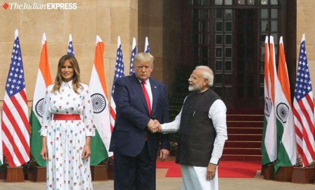 donald trump, donald trump rashtrapati bhavan, donald trump india visit, rashtrapati bhavan, us president donald trump, us president donald trump india visit, us president donald trump rashtrapati bhavan, rashtrapati bhavan Donald trump, donald trump welcome at rashtrapati bhavan, donald trump rashtrapati bhavan photos, donald trump rashtrapati bhavan images, donald trump rashtrapati bhavan pics