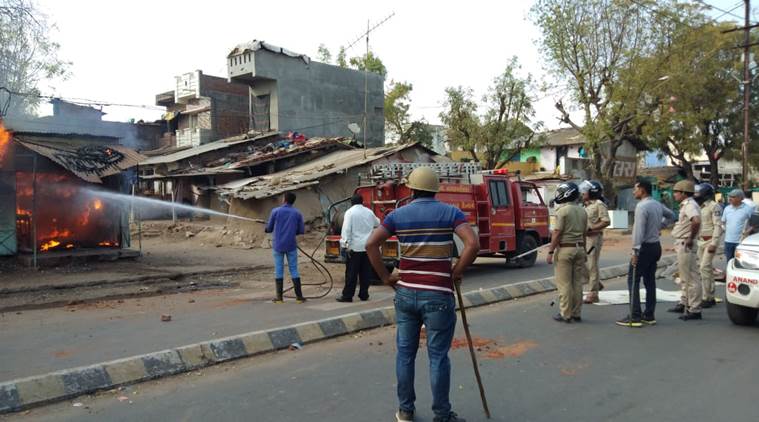 Khambhat violence, vadodara clash, vadodara news, gujarat news, indian express news