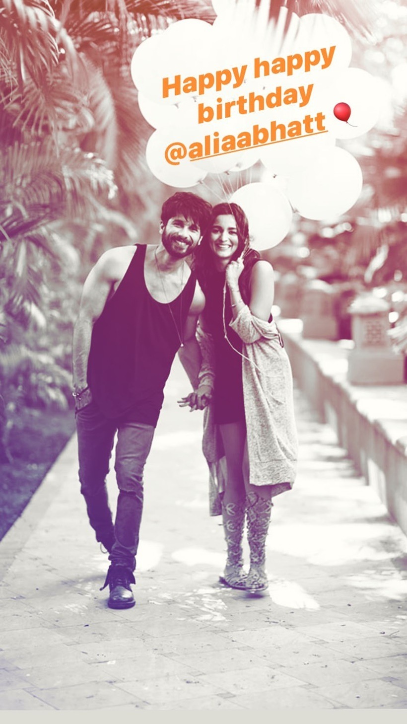 shahid kapoor with alia bhatt