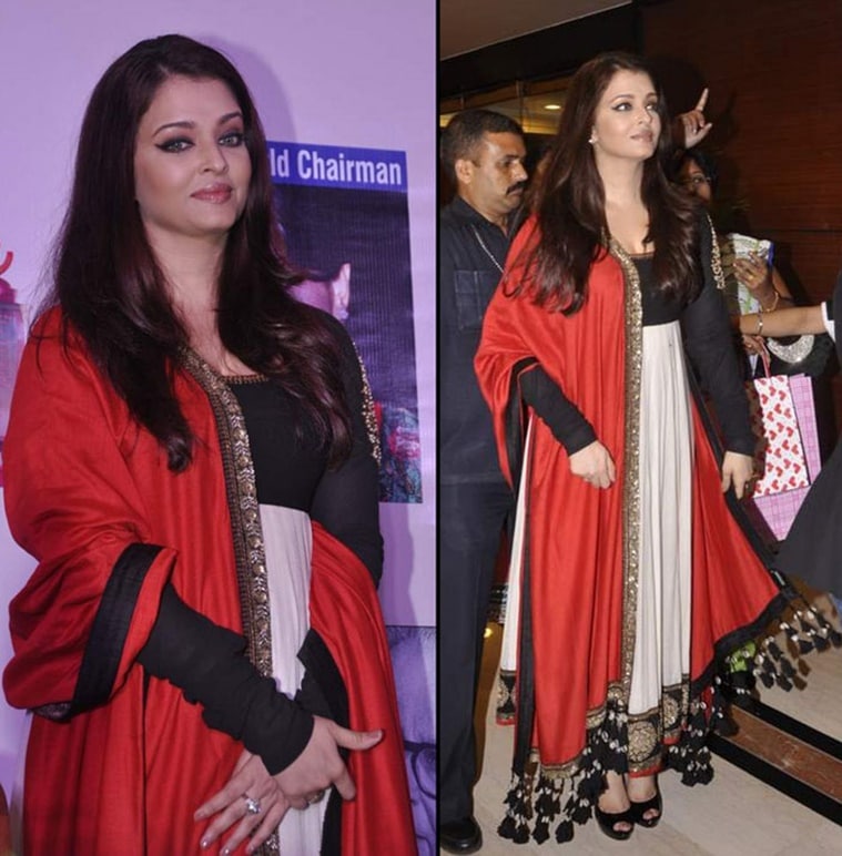 Aishwarya Rai Bachchan, Aishwarya Rai Bachchan Sabyasachi, Sabyasachi creation, Sabyasachi old outfits, Aishwarya Rai Bachchan Sabyasachi outfits, Aishwarya Rai Bachchan Sabyasachi old pictures, indian express news