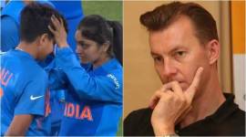 Shafali verma, Shafali verma crying, shafali verma emotional, brett lee, brett lee shafali verma, women world cup final, Women's T20 World Cup 2020, cricket news