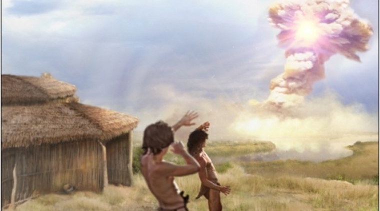 meteor impact, ancient human settlement, human civilisation destroyed by meteor, comet destroyed human civilisation