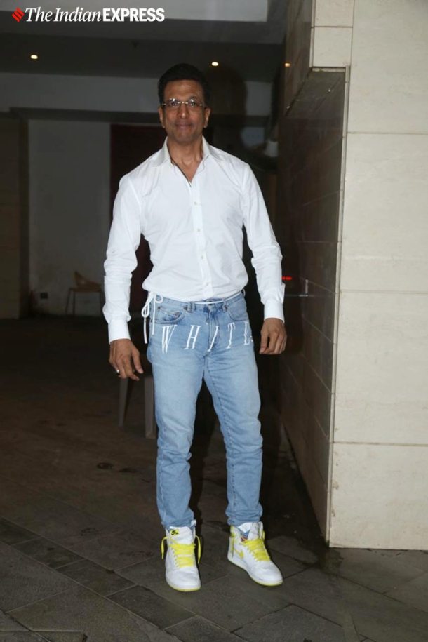 jaaved jaaferi at coolie no 1 wrap up party
