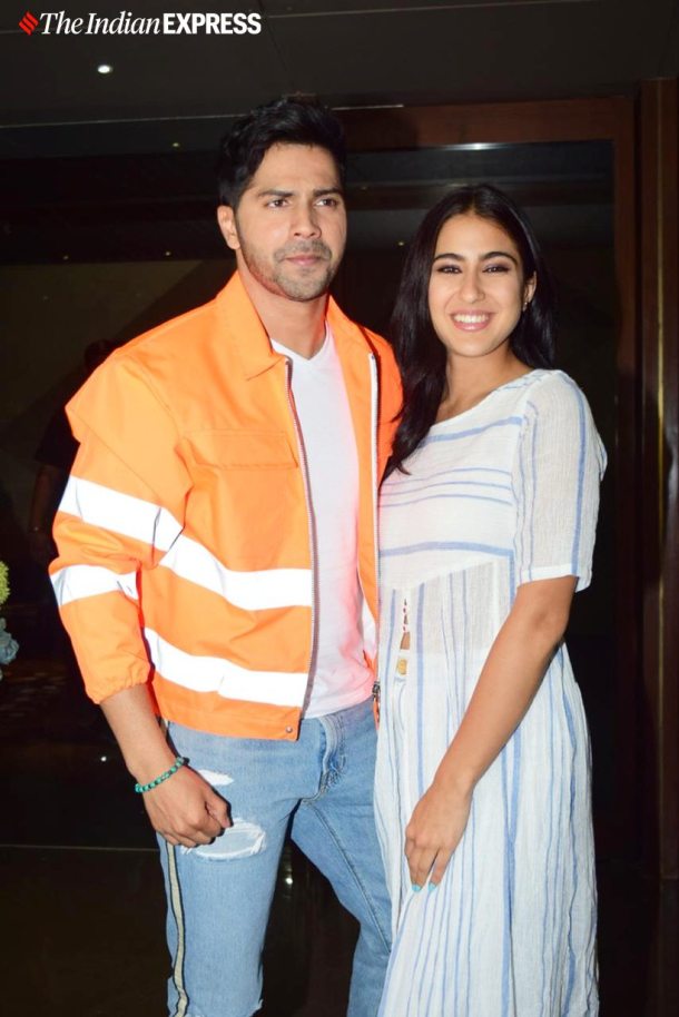 varun dhawan with sara ali khan