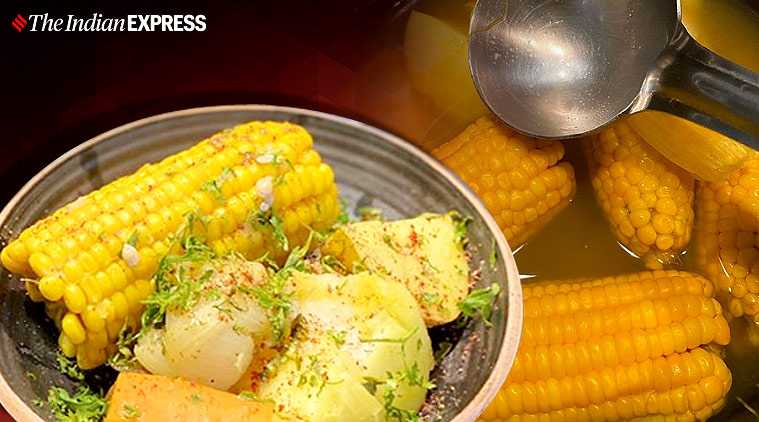 corn on the cob, corn recipes, healthy corn recipes, indianexpress.com, indianexpress, stay home, stay safe, what to cook at home, what to make at home during 21 day lockdown, quarantine, social distancing, netflix and chill, coronavirus, chef vicky ratnani, comfort food, evening hunger snack, hunger pangs, snacks,