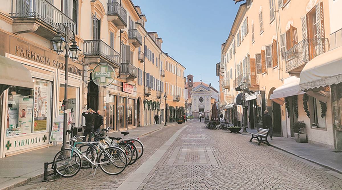 On empty streets of northern Italy, gloom and some rainbows of hope | World  News,The Indian Express