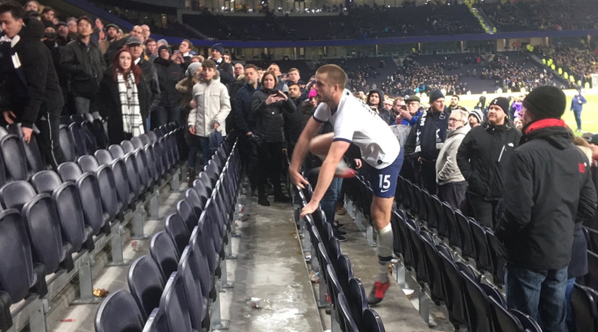 Watch: Eric Dier climbs into crowd to confront fan | Sports News,The Indian Express