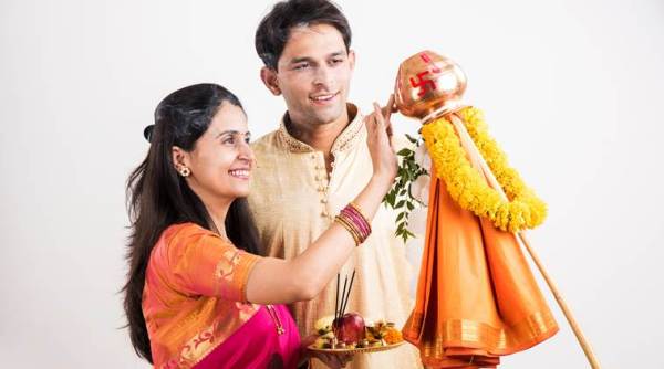  Gudi Padwa gets its name from two words: ‘gudi’, meaning Brahma’s flag, and ‘padwa’, meaning the first day of the phase of the moon. (Source: Getty/Thinkstock)